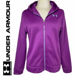 Under Armour Dri-Fit Zip Up Hoodie Girls Large